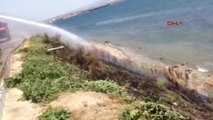 Çanakkale Seyit Onbaşı Heykeli Yakınında Ot Yangını Çıktı