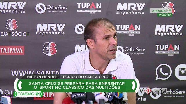 Milton Mendes: 'Podemos não vencer, mas espero motivação do time'