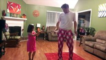 El baile de una niña junto a su padre se volvió viral en las redes sociales