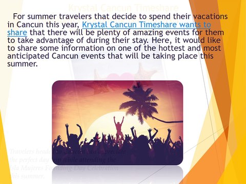 Krystal Cancun Timeshare Highlights Upcoming Isla Mujeres Founding Day Celebration