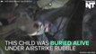 Child Rescued After Being Buried Alive Under Airstrike Rubble