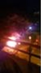 Deux voitures en feu au quartier Saragosse à Pau