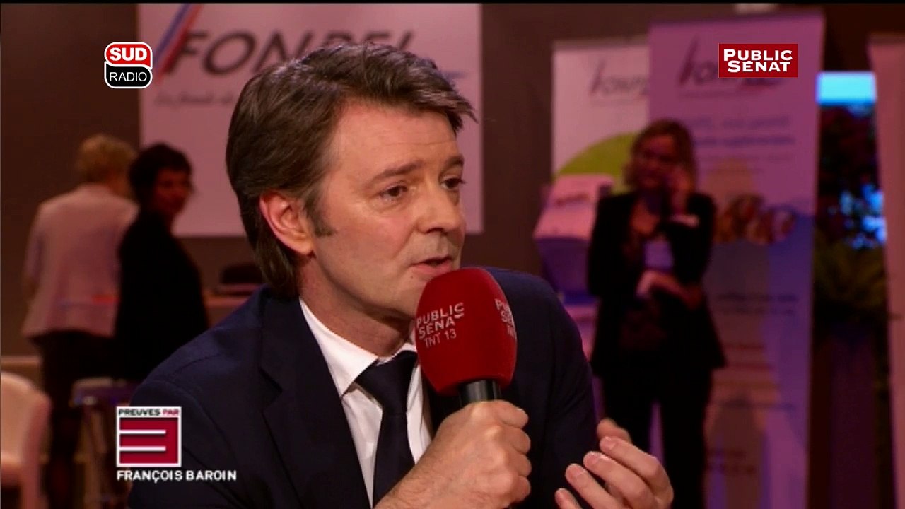 François Baroin soutient le camp de réfugiés à Paris