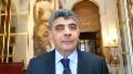 David Habib avant de monter au perchoir de l'Assemblée