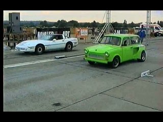 Trabant Kawasaki Bimoto Vs. Chevrolet Corvette C4
