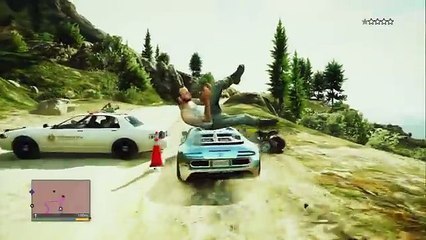 GTA V  Mount Chiliad Police Chase