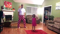 El baile de una niña junto a su padre se volvió viral en las redes sociales