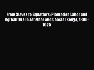 Read From Slaves to Squatters: Plantation Labor and Agriculture in Zanzibar and Coastal Kenya