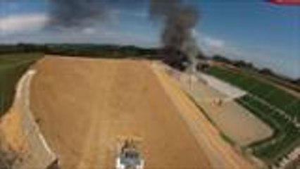 Incendie à la déchetterie d'Orthez