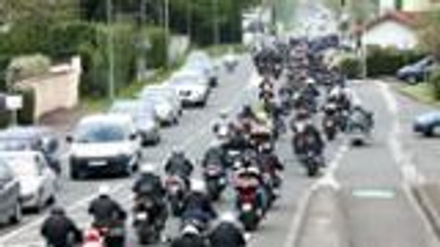 Manif des motards en colère à Pau