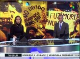 Peruanos rechazan con manifestaciones a la candidata Keiko Fujimori