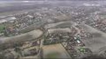 Bizanos - Idron : les inondations filmées par un drone