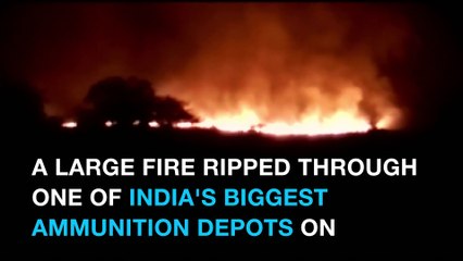 Enormous fire, explosion at Indian arms warehouse kills at least 16