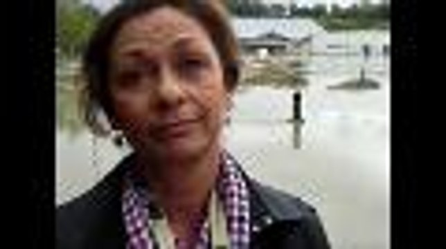 Monique Sémavoine, maire de Mazères-Lezons, commente les dégâts des inondations