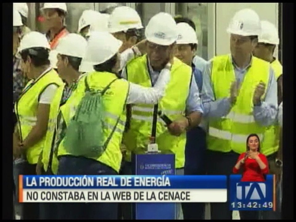 Coca Codo Sinclair genera energía para el sistema nacional interconectado