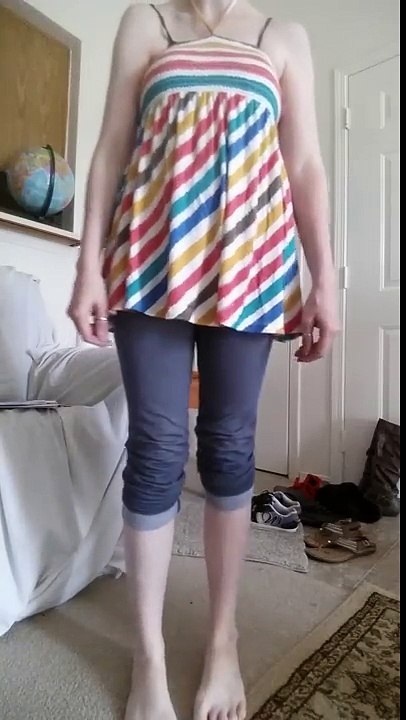 Easy style idea (attempt) longer hair: side french braid into ponytail OOTD