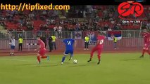 Eran Zahavi Penalty GOAL Serbia 1 - 1 Israel 31.05.2016