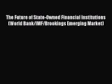 READbookThe Future of State-Owned Financial Institutions (World Bank/IMF/Brookings Emerging