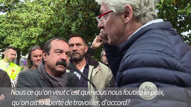 Philippe Martinez pris à partie lors de sa visite à Fougères