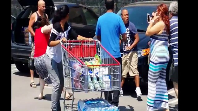 Brawl breaks out in Costco parking lot Mississauga.