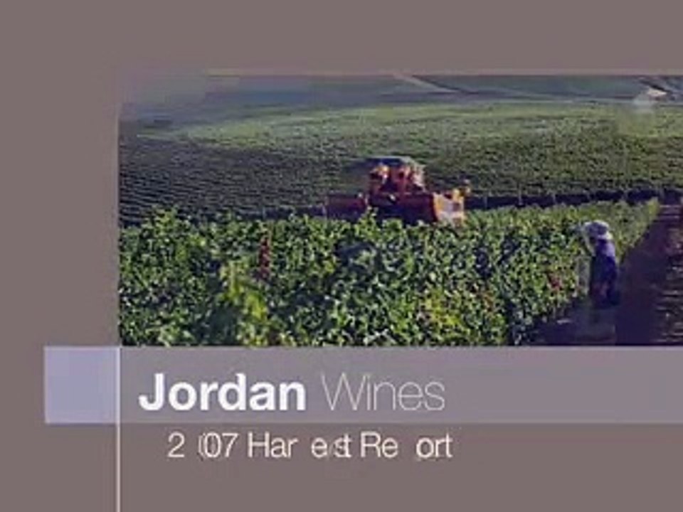 Episode 10 - 2007 Jordan Harvest Report