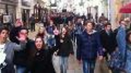 Manifestation lycéenne à Angoulême