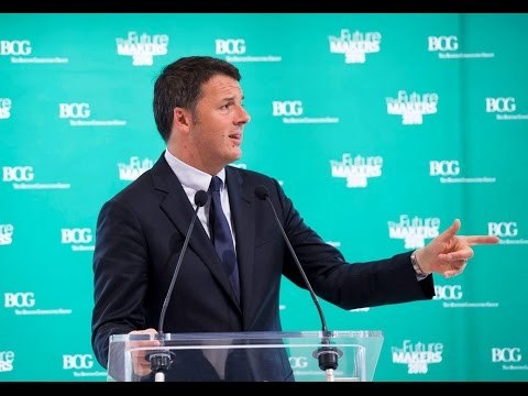 Milano - Renzi interviene all'iniziativa The Future Makers (31.05.16)