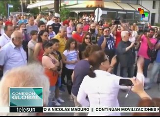Protestan en Grecia contra los centros para refugiados