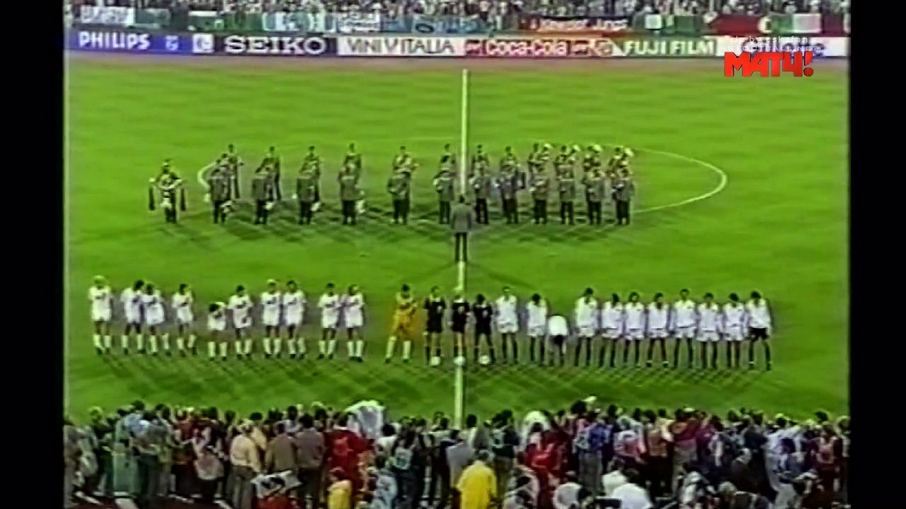 Italy - USSR 1st Half. European Championship 1988. Semi-Final
