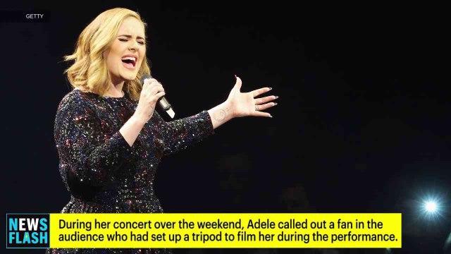 Adele Calls Out Fan for Filming Concert