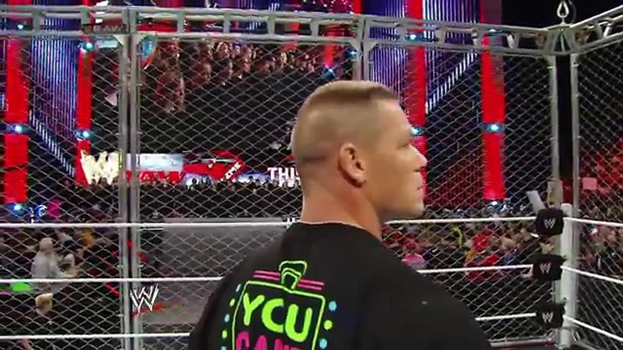 Bray Wyatt and a children's choir serenade John Cena- Raw, April 28, 2014