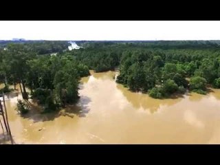 Drone Footage Shows Spring Creek Flood Damages North of Houston