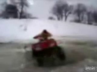 enchainement de 360° en quad qui fini mal