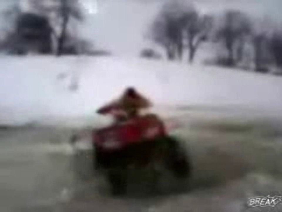 enchainement de 360° en quad qui fini mal