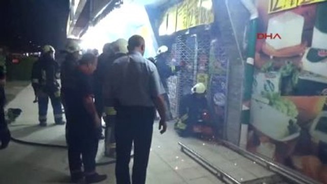 Konya Markette Yangın Çıktı, O Dışarı Çıkmak Yerine Cep Telefonu ile Çekim Yaptı