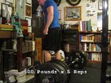 600 Pounds x 5 Reps, 420 Pounds x 23 Reps, Box Squats