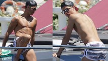 Cristiano Ronaldo Shows Off His Shirtless Ripped Physique in Ibiza