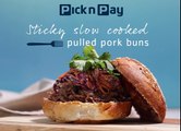 Slow cooked pulled pork bun