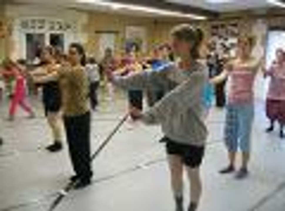 Répétition d'un flashmob à Cognac (vidéo Fred Berg)