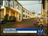 Fuerte lluvia inundó 40 casas en Mira