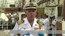 Spanish navy training officers tour Americas on antique ship