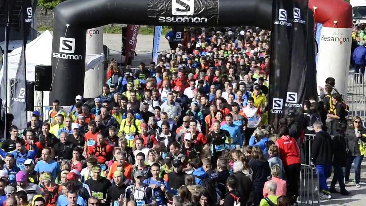 Trail des Forts 2014, Besançon,Départ du 27 kms