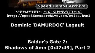 Baldur's Gate 2: Shadows of Amn Time Attack Part 2