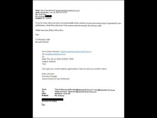 Thomas Woznicki and Boscobel, Wisconsin School District Emails