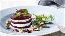 Recipe Beetroot and goats cheese stacks
