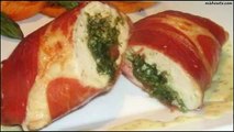 Recipe Spinach Goats Cheese and Pesto Stuffed Chicken Breast With a Lem