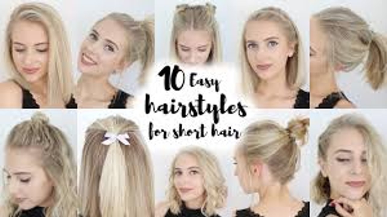 10 Easy Hairstyles for SHORT Hair