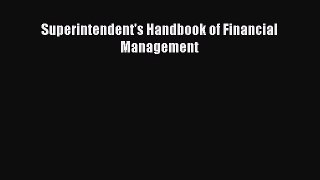 PDF Superintendent's Handbook of Financial Management  EBook