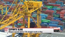 Korea's exports fall for 17th straight month