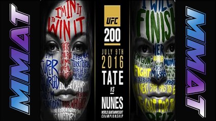 UFC 200 MIESHA TATE vs AMANDA NUNES; Ferguson injured, out of Khabib bout, Cowboy stepping in?, JBJ